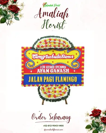 Sewa Papan Bunga Wage